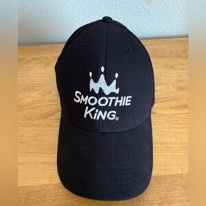 Smoothie King Logo Black and White Baseball Cap Work uniform-adjustable fit